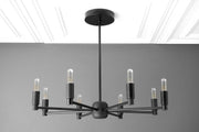 Lustre moderne Mobilux Line - Suspension à 8 bras style milieu du siècle
